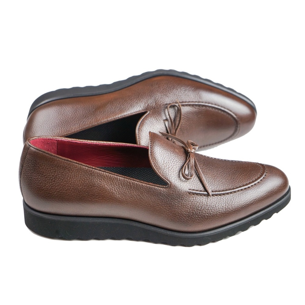 NWT KFG Tie Loafer Wedge Dark Brown